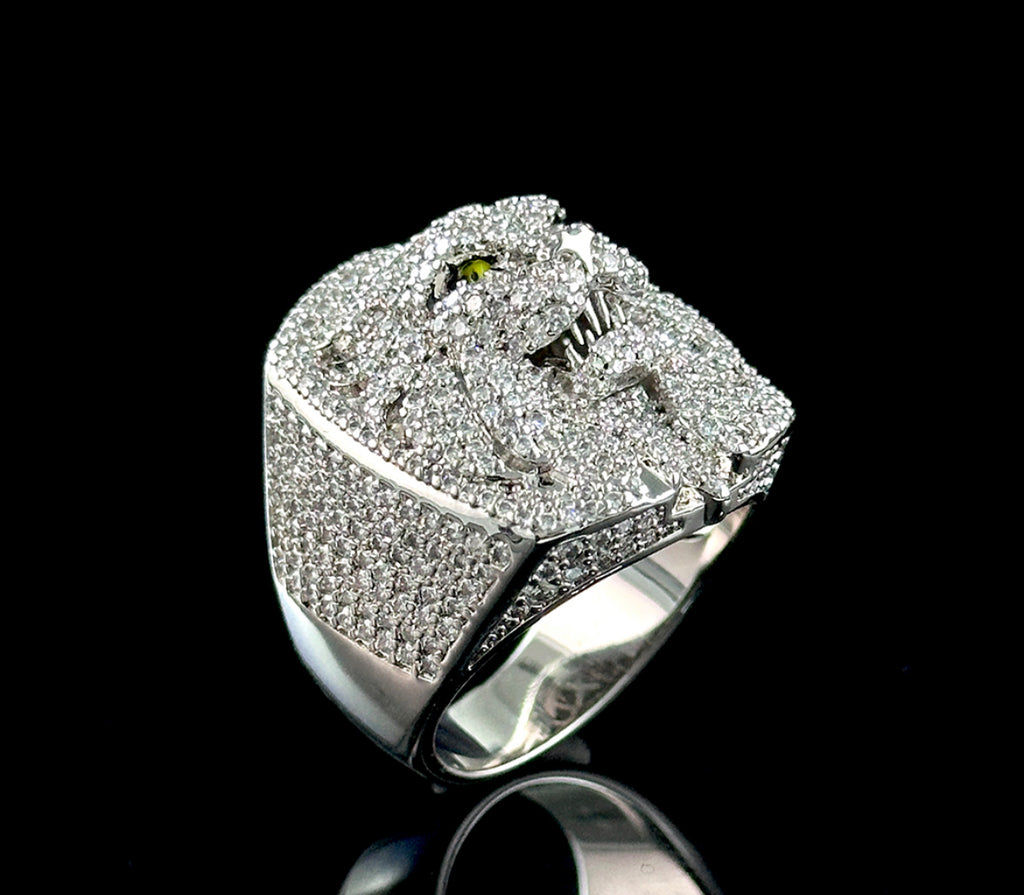 Iced Out Lion Ring
