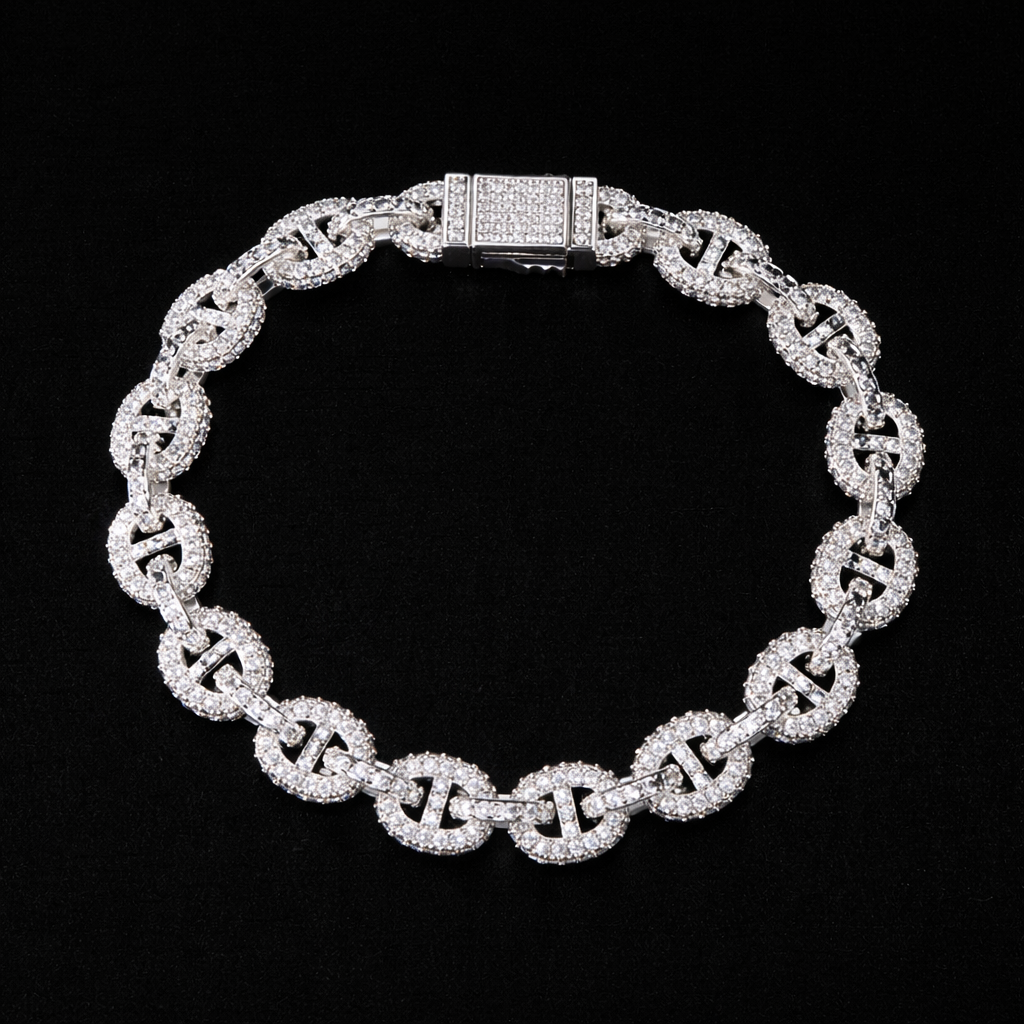 8mm Paved G-Link Bracelet